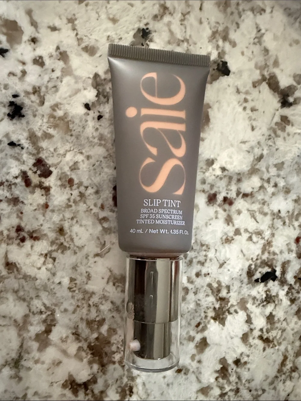 Saie Slip Tint Dewy Tinted Moisturizer SPF 35 – Four + Half – Full Size